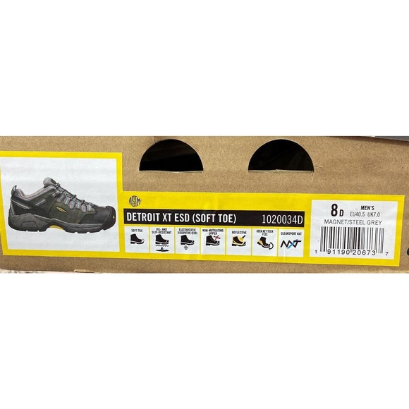 KEEN Detroit XT ESD Soft Toe Sneaker Sz8 main image 4